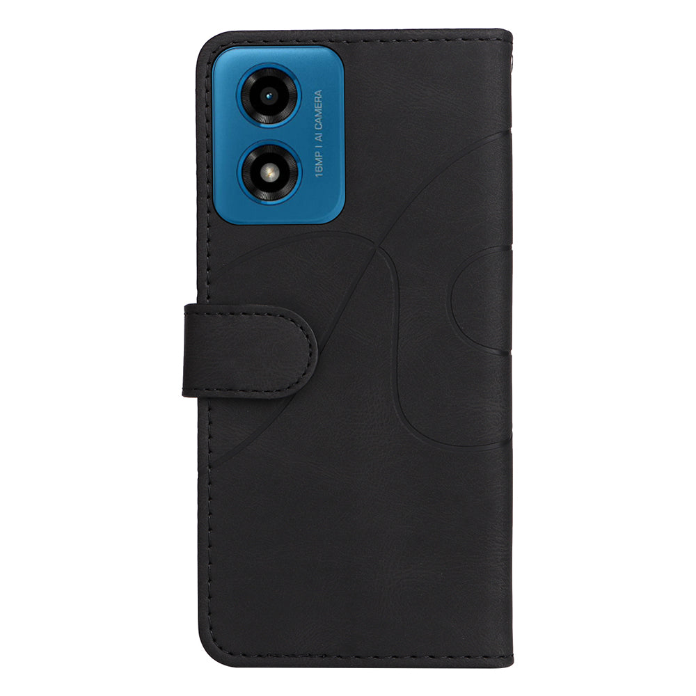 KT Leather Series-1 For Motorola Moto G04 4G / G24 4G Case Dual Color Splicing Leather Wallet Cover KT Leather Series-1 For Motorola Moto G04 4G / G24 4G Case Dual Color Splicing Leather Wallet Cover